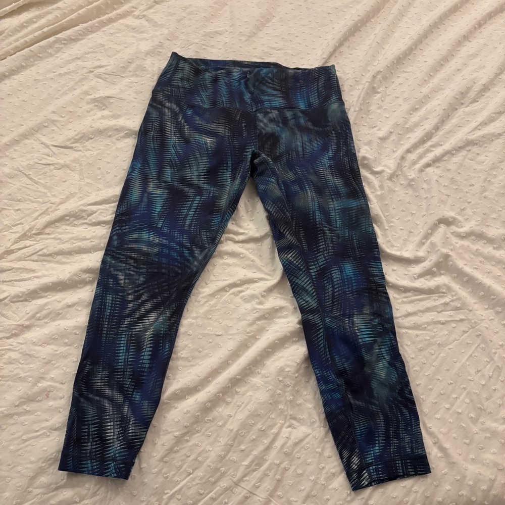 Lululemon Athletica Blue Patterned Leggings